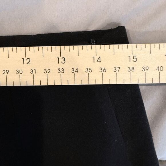 Eileen Fisher Organic Cotton Polyester Dress Pants Slacks Trousers Black Size 10 - Picture 9 of 13